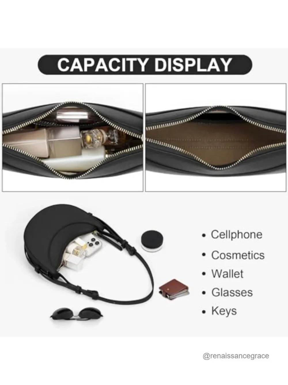 Faux Leather Saddle Bag Women Shoulder Bag Crescent Purse Trendy Crossbody Hobo